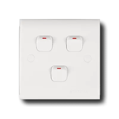 3 gang 1 way Switch Krypton
