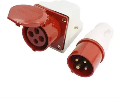 32A 4 Pin Wall Industrial Plug