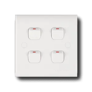 4 gang 1 way Switch Krypton