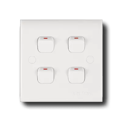 4 gang 1 way Switch Krypton