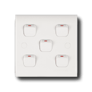 5 gang 1 way Switch Krypton