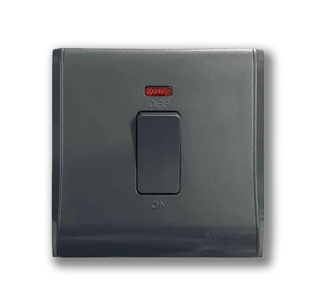 Krypton 20A 2 Pole Switch - Gray