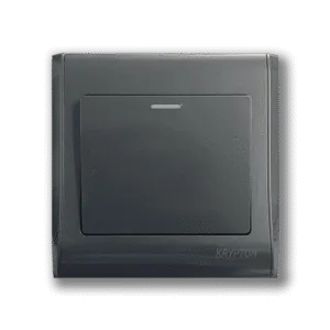 1 gang 1 way Switch Krypton Gray