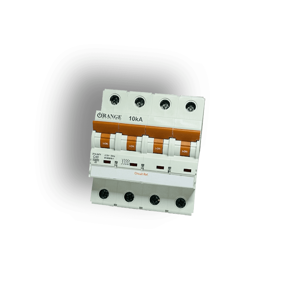 Orange 4 Pole MCB 6A - 63A