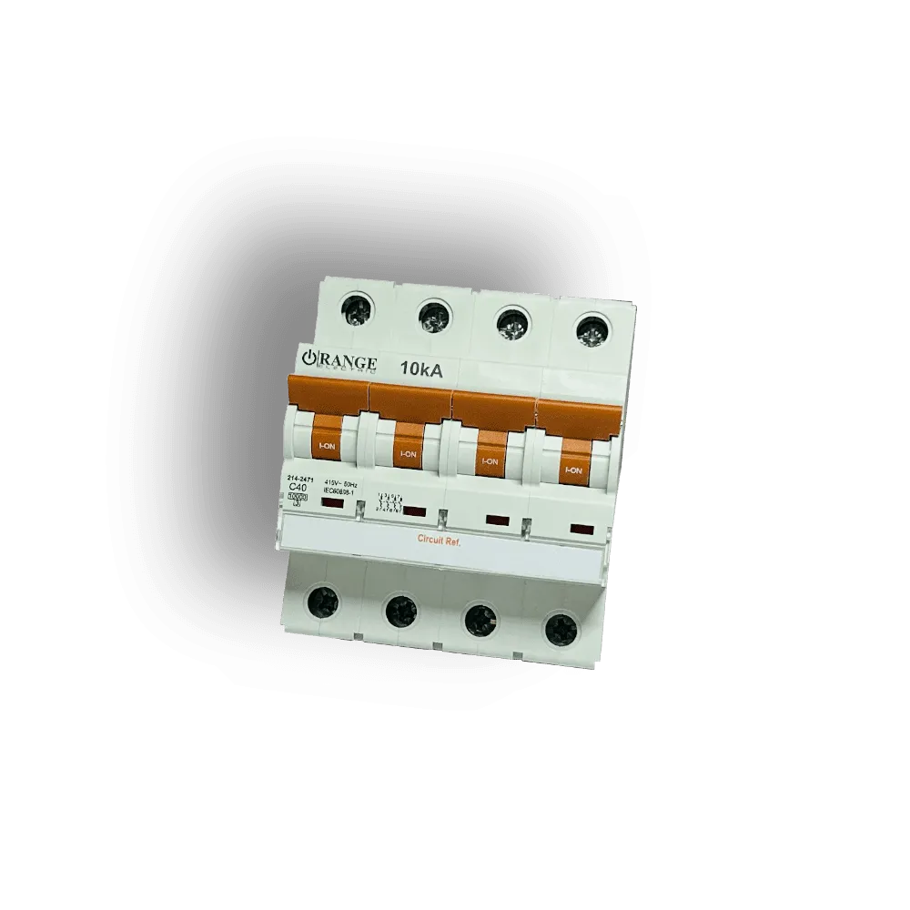 Orange 4 Pole MCB 6A - 63A