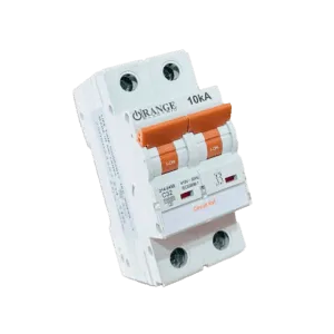 Orange 2 Pole MCB 6A - 63A