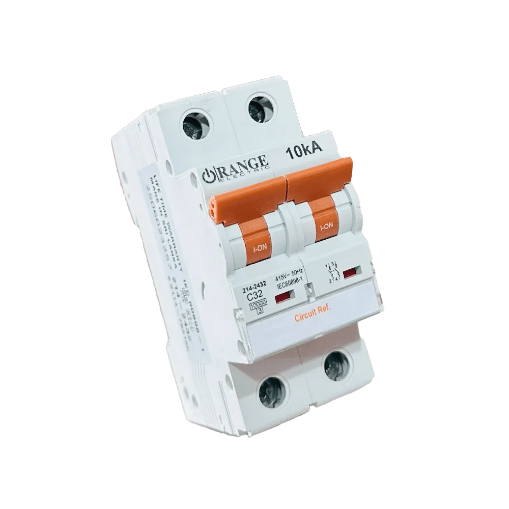 Orange 2 Pole MCB 6A - 63A