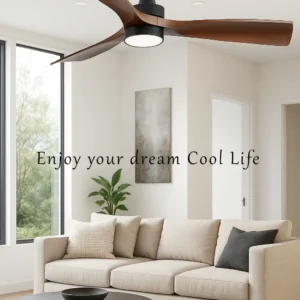Wood Color Ceiling Fan 56 inch Dark