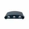 Akra 3W Double Side Triple Head Wall Light