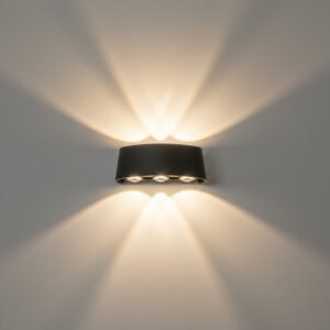 Akra 3W Double Side Triple Head Wall Light
