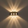 Akra 3W Double Side Triple Head Wall Light