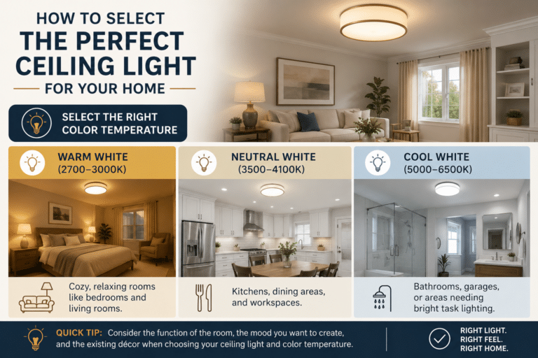 How to Select the Perfect Ceiling Light for Your Home