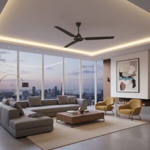 Kelani Brown Ceiling Fan Living Room