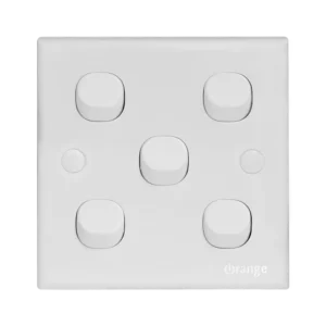 Orange 5 Gang Switch