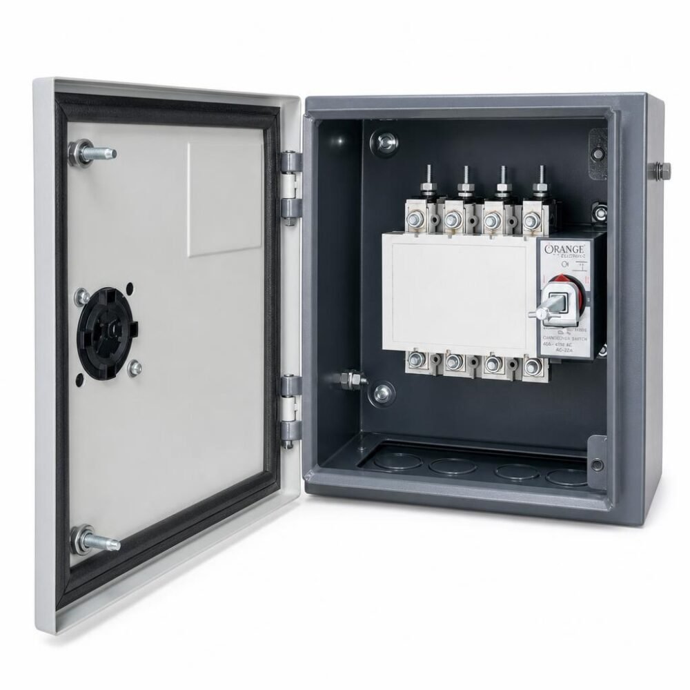 Orange 63A Changeover Switch Enclosure