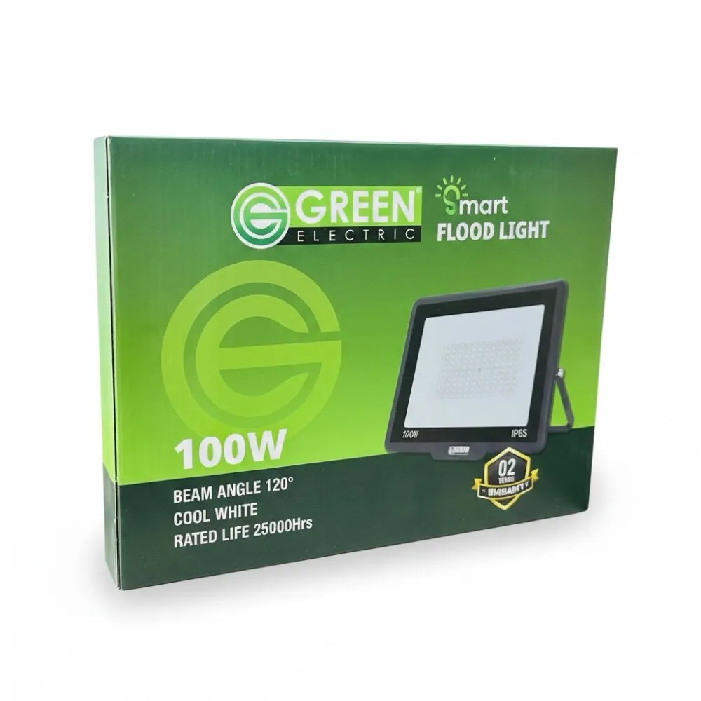 Green Flood Light
